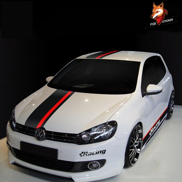 Auto Sport Styling Vinyl Car Sticker Car Styling Sport Car Sticker Whole Body Sport Decals Auto Stickers for Volkswagen Golf 6 7